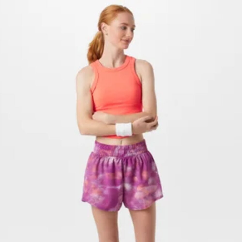 Nike One Dri-Fit High-Waisted 3" Training Shorts, Small, Fuchsia Print, NWT